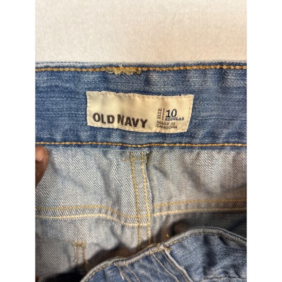 Old Navy Denim Cargo Shorts With Button Pockets Size: 10 - Picture 8 of 10